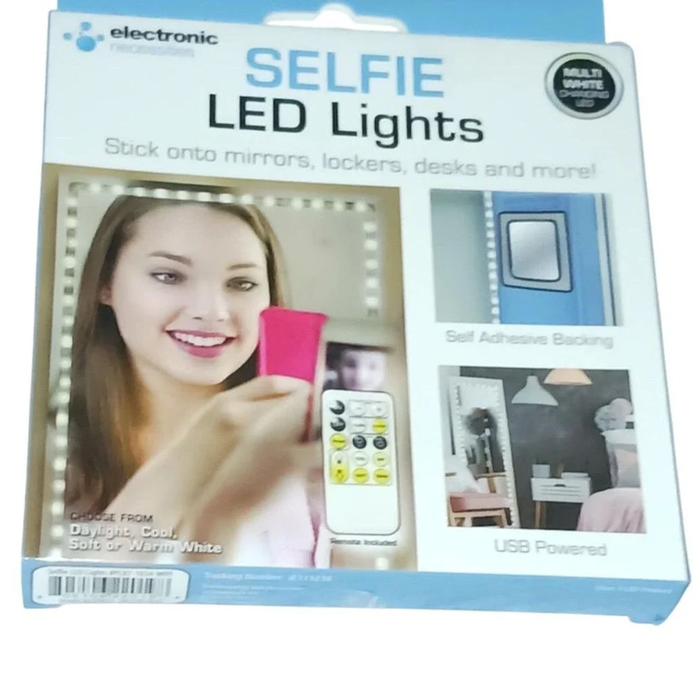 Selfie LED Light Strip USB Powered with Remote Control White 3.3ft electronic‎